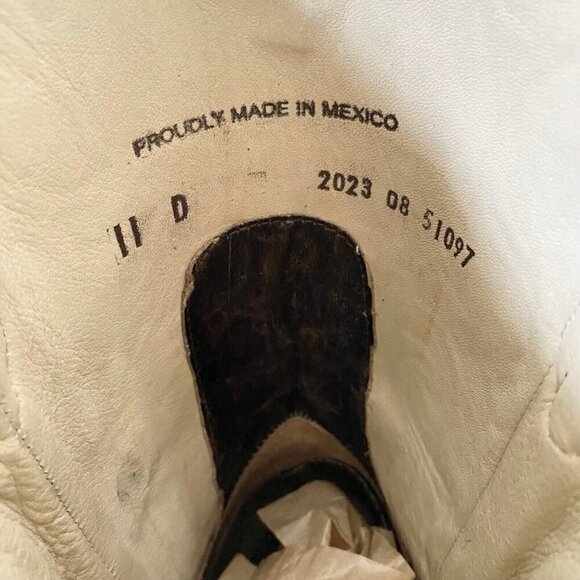 NEW Capitan Mens Cowboy Boots CISCO Size 11D Brown Rough Out Western Square Toe - Picture 9 of 9